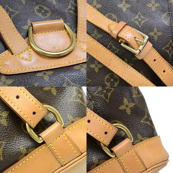 LOUIS VUITTON Montsouris MM Backpack Bag Monogram Leather Brown M51136 13EB360 - Picture 14 of 16